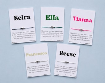 Personliased bracelet | Thank you bracelet | Girls trip bracet | Best friend bracelet | Leavers bracelet | Party bag bracelet | Party favour