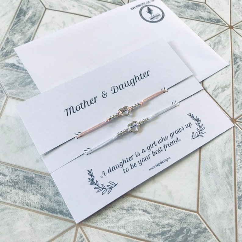 Mother and Daughter Bracelets Friendship Bracelets Open Etsy