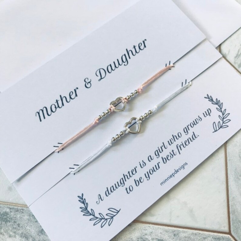 Mother and Daughter Bracelets Friendship Bracelets Open Etsy