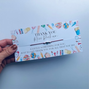 Cadeau de remerciement pour professeur | Bracelet de remerciement pour professeur | Cadeau de fin d'année | Cadeau de fin d'école | Un étudiant qui remercie son professeur | Enseignant