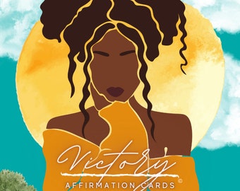 Black Women's Affirmation Card Deck | Biblical Inspiration (Digital Printable)