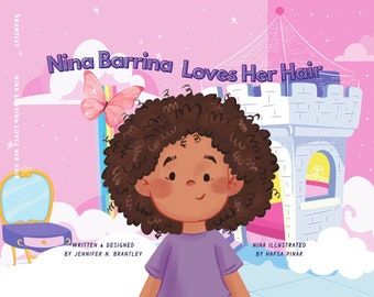 Nina Barrina houdt van haar haar, zwart kinderboek (EBOOK)