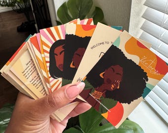 Affirmation Cards for Women, Card Deck, Graduatio Gift, Black Women Affirmations, Positive Affirmations, Gift for Her, Women’s Devotional