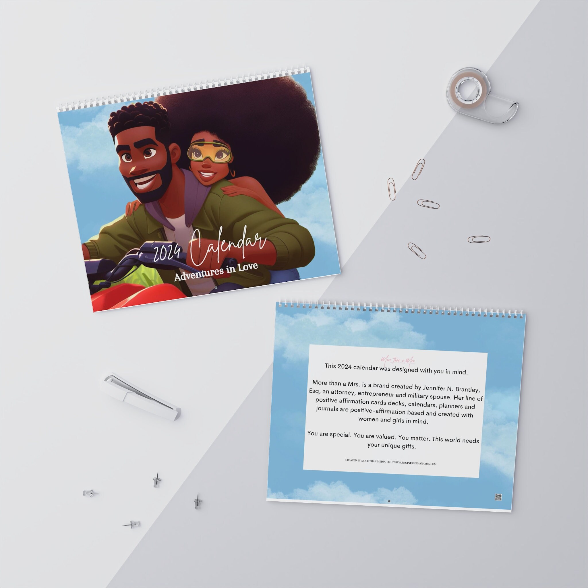 2024 Calendar Black Women, Afro Calendar, Adventures in Black Love 2024