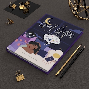Goal Getter Hardcover Journal, Dream Journal Notebook, Lined Diary for Thoughts and Ideas, Matte Planner Gift