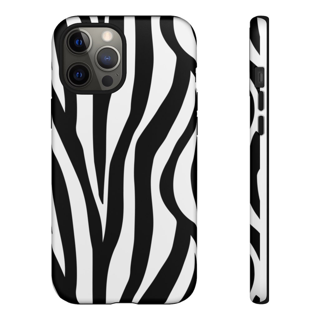 Cute Zebra Print Phone Case Iphone and Samsung Cell Phone Etsy