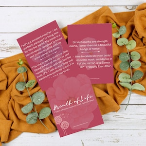 Regalo para el Día de la Madre / Tarjetas de Afirmaciones Positivas / Nueva Mamá / Regalo para Nueva Mamá / Regalo para Futura Mamá / Baraja de Afirmaciones / Embarazada / Terapeuta / Imprimible