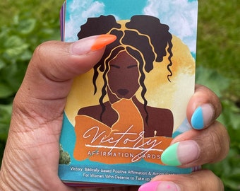 Positive Affirmation Cards| Affirmation Deck| Self Care| Self Love| Black Girl Magic| Affirmation Deck for Black Women|Therapist Resource