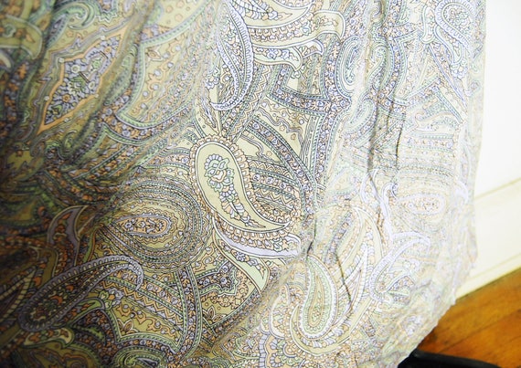 Vintage rayon paisley shirt - Distinction button … - image 3