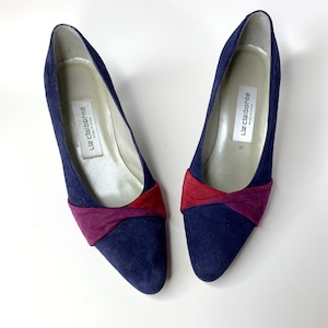Vintage suede Liz Claiborne pumps made in Spain high heels