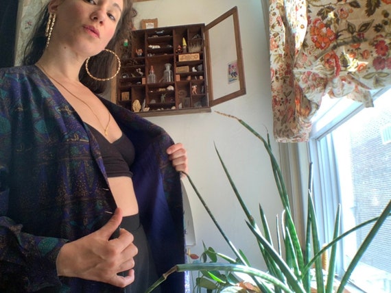 Vintage Classiques Entier button up silk shirt - … - image 5