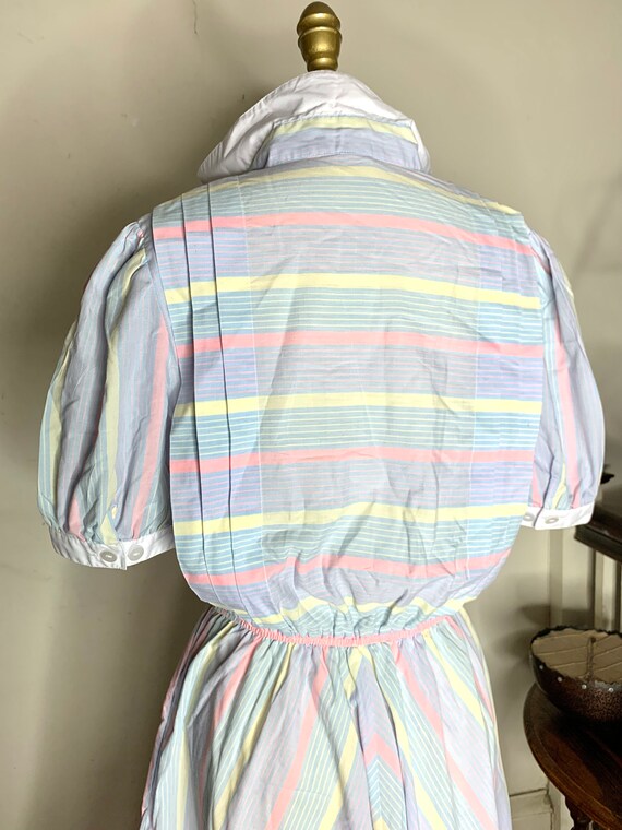 vintage pastel striped dress - image 3