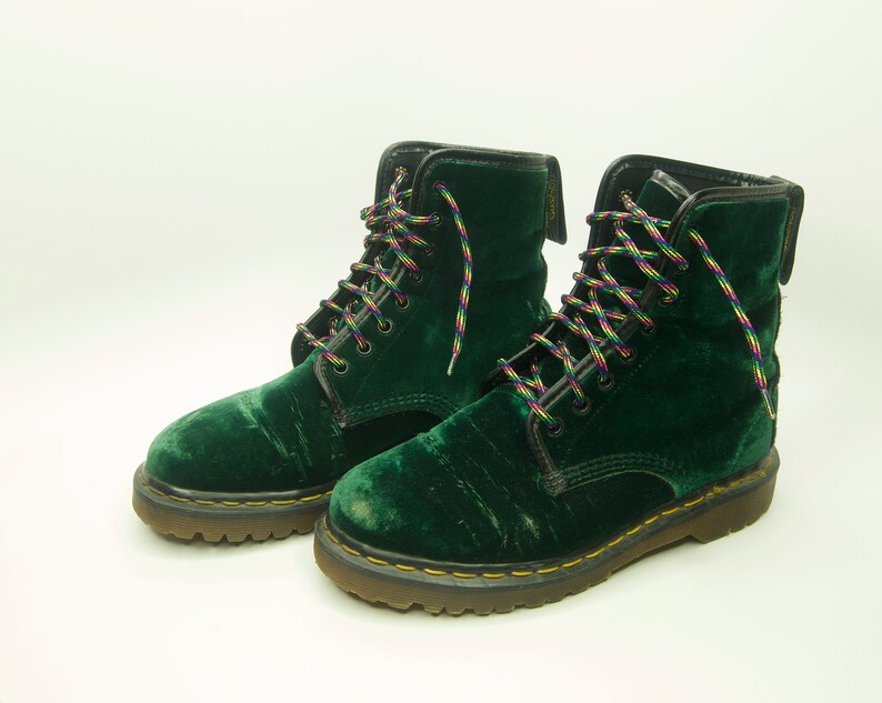green velvet dr martens