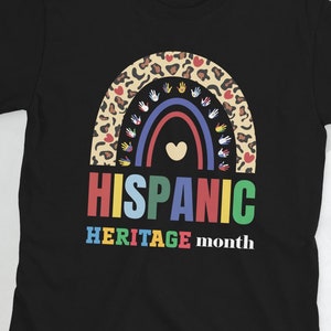 Peace love hispanic heritage colorful rainbow colorful Tee