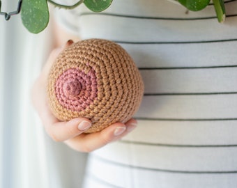 Single (1) Crocheted Breast