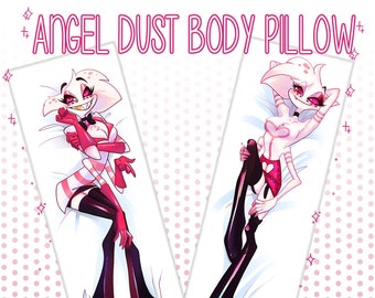 Dakimakura grande Alastor de Hazbin Hotel. Funda de almohada