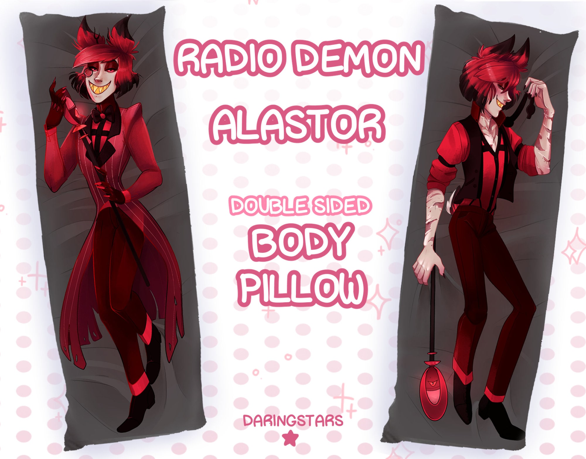 Alastor the Radio Demon Body Pillow MTO PREORDER Etsy