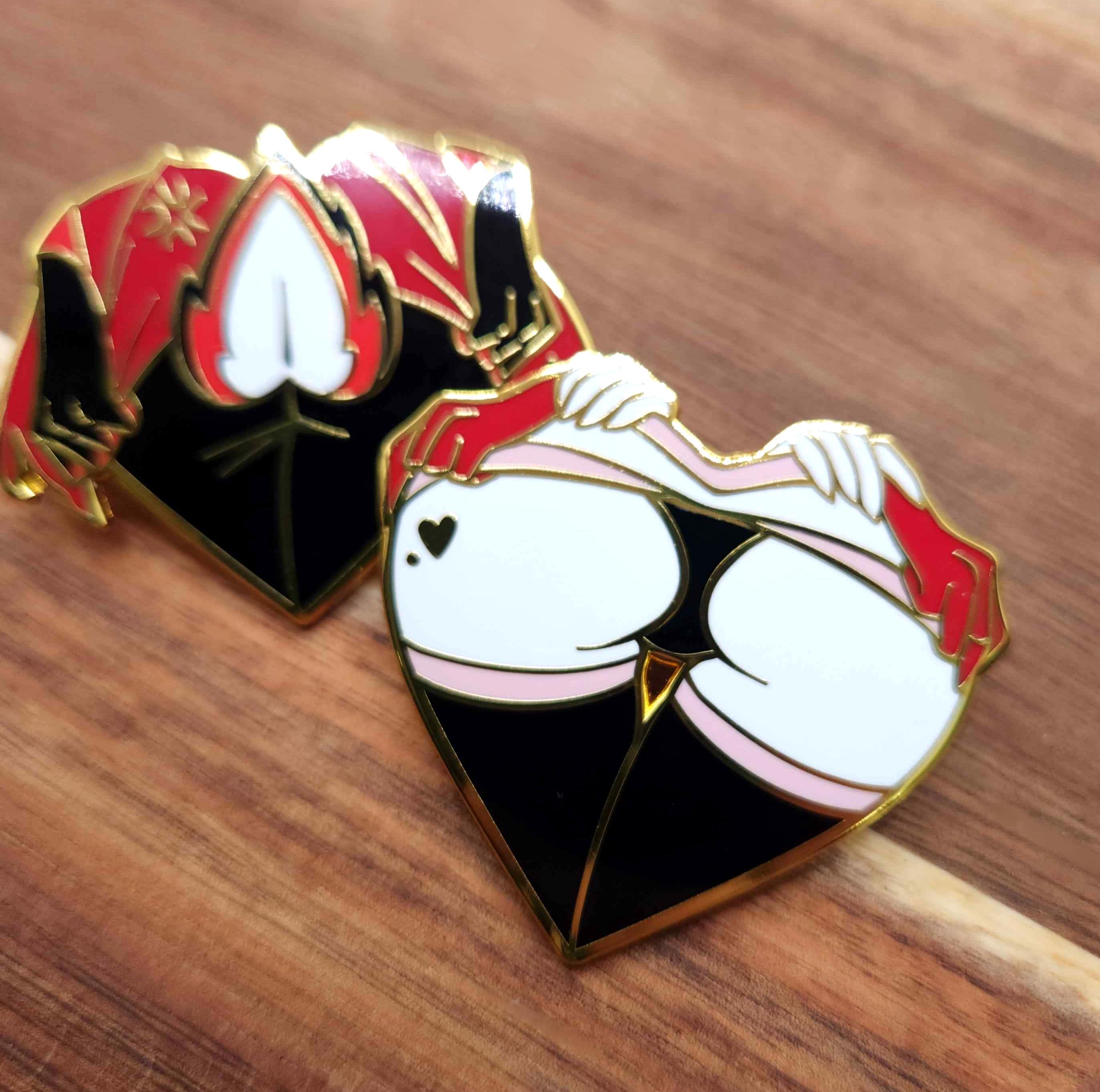 Angel Dust Alastor Booty Enamel Pin - Etsy