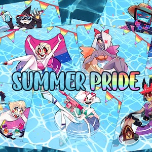 Hazbin Hotel Summer Pride Drucke