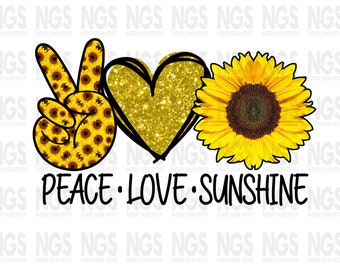 Download Peace Love Sunshine Etsy
