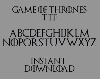 Game Of Thrones Font Etsy