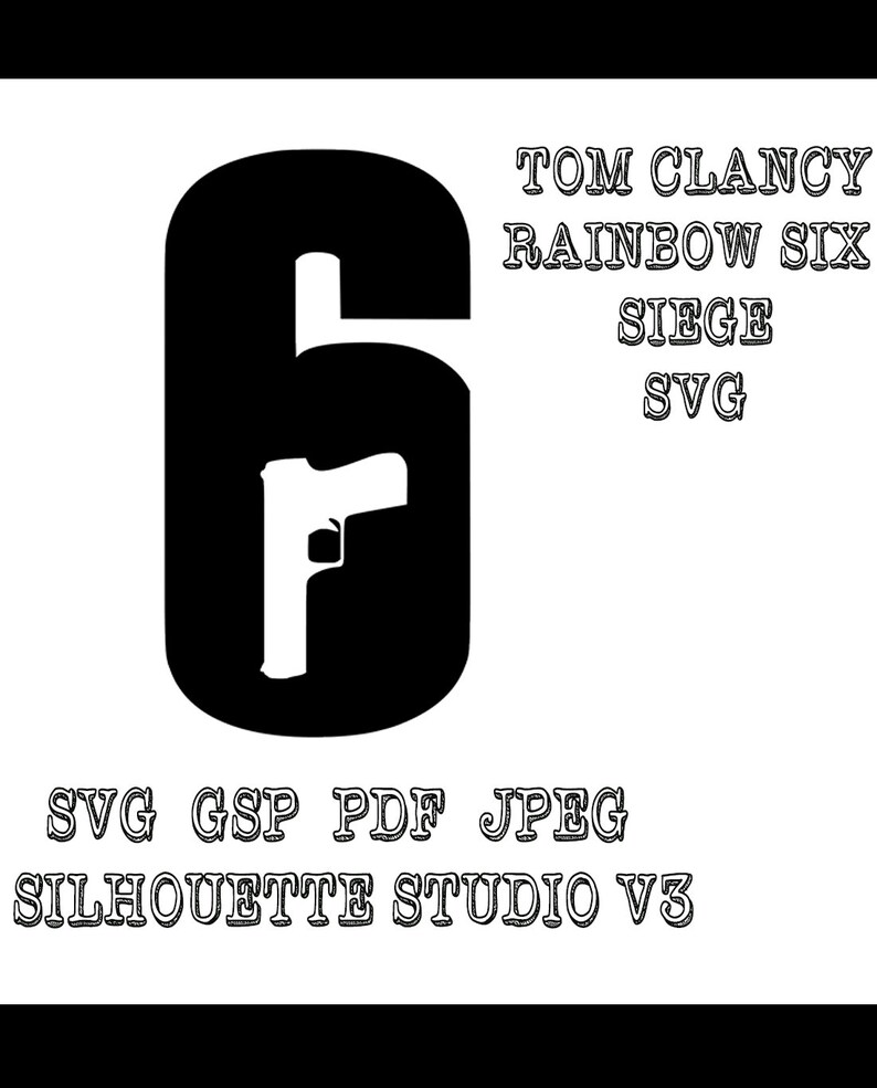 Tom Clancy Rainbow Six Siege Logo Svg Jpeg Pdf Gsp