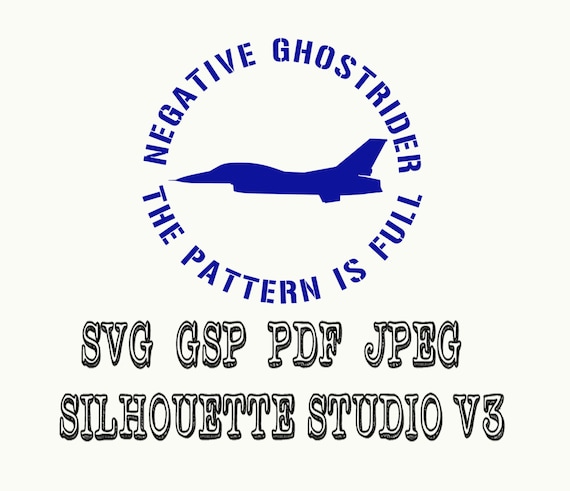 Download Free Top Gun Round Negative Ghostrider Vinyl Decal Svg Pdf Jpeg Etsy SVG Cut Files