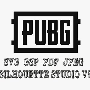 Playerunknown's battlegroud logo Svg Pdf Jpeg Gsp Silhouette Studio For silhouette cameo and other cutters