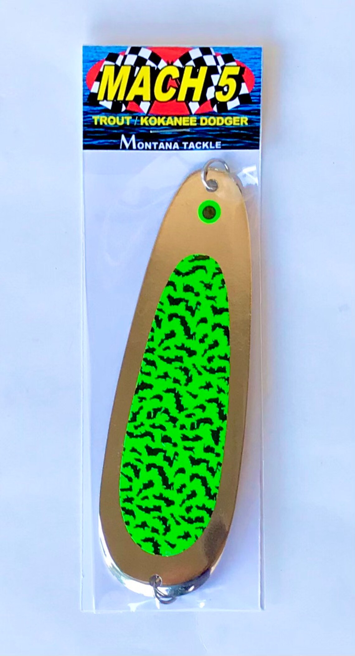 Mach 5 Kokanee / Trout Trolling Dodger UV green Etsy
