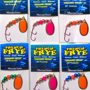 Montana Tackle Kokanee Salmon Micro-spoons 6: WHALE TAIL Size 1 ASSORTMENT  