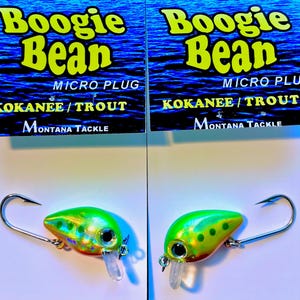Kokanee Salmon Micro-Plugs (2): uv &quot;GOLD LYMA&quot;