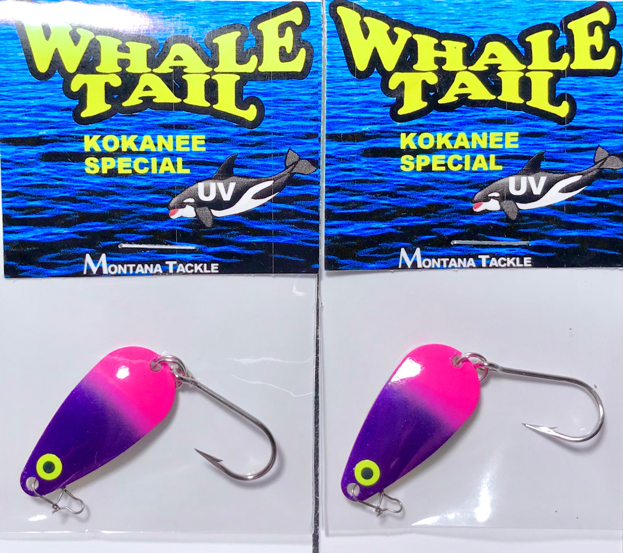 Montana Tackle Kokanee Salmon Micro-spoons 6: WHALE TAIL Size 1 ASSORTMENT  