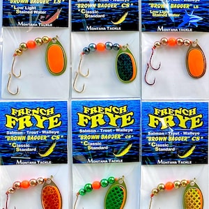 Forellen-Spinner (6er Set): SORTIMENT “BROWN BAGGER”.