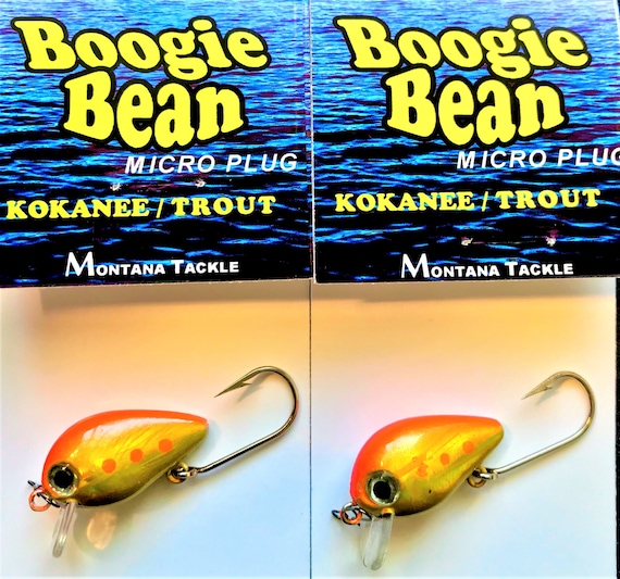 Kokanee Salmon Micro-plugs 2: gold Garbanzo UV 