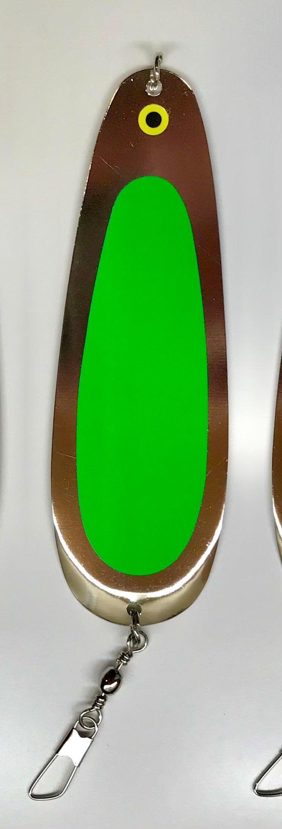 Kokanee Dodger: Uv "FLO BLUE" / Brass - MONTANA TACKLE
