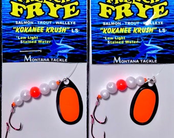 Kokanee Spinner (2): uv "ORANGE HERING""