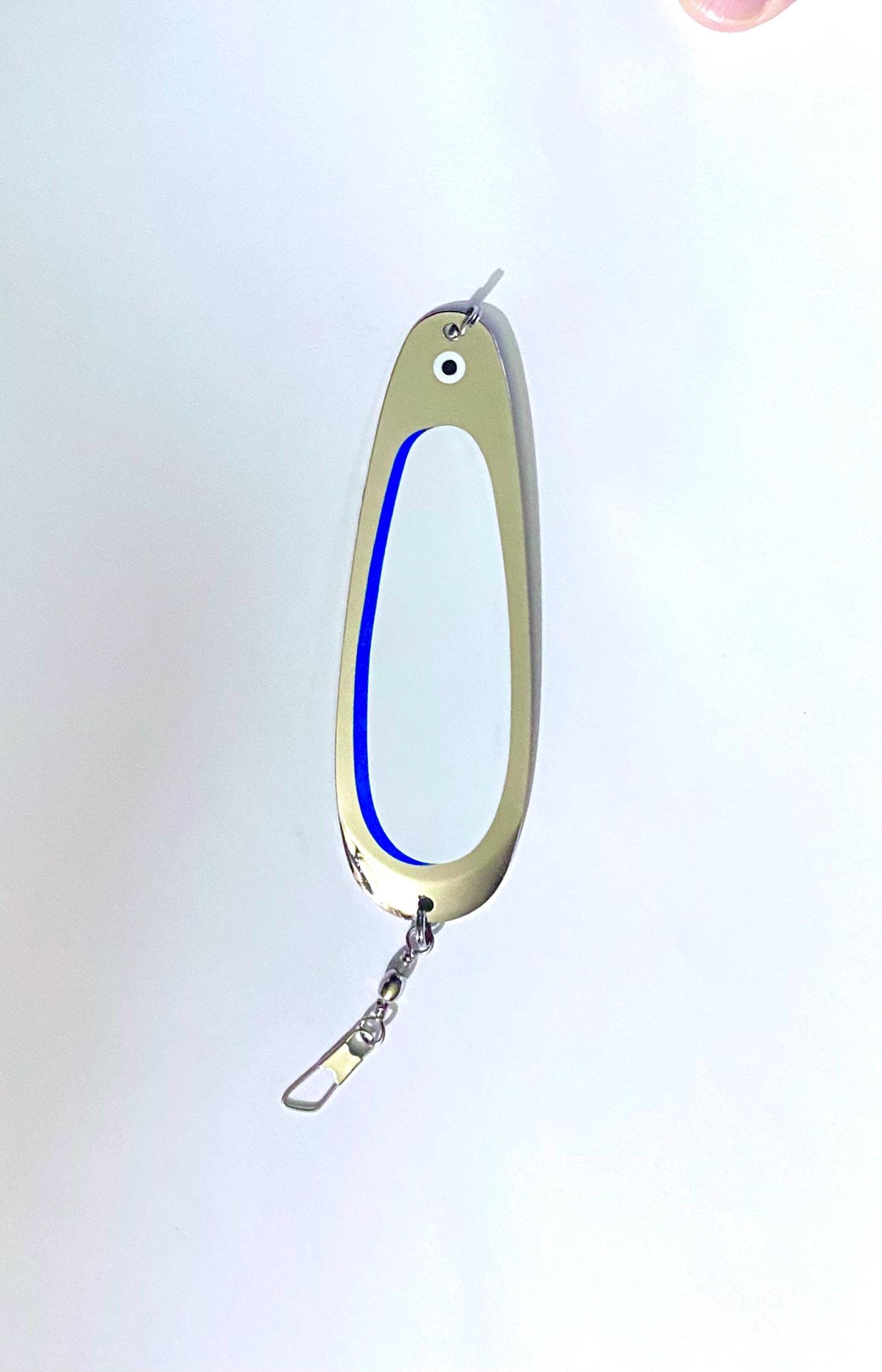 Kokanee Dodger: Uv "FLO BLUE" / Brass - MONTANA TACKLE