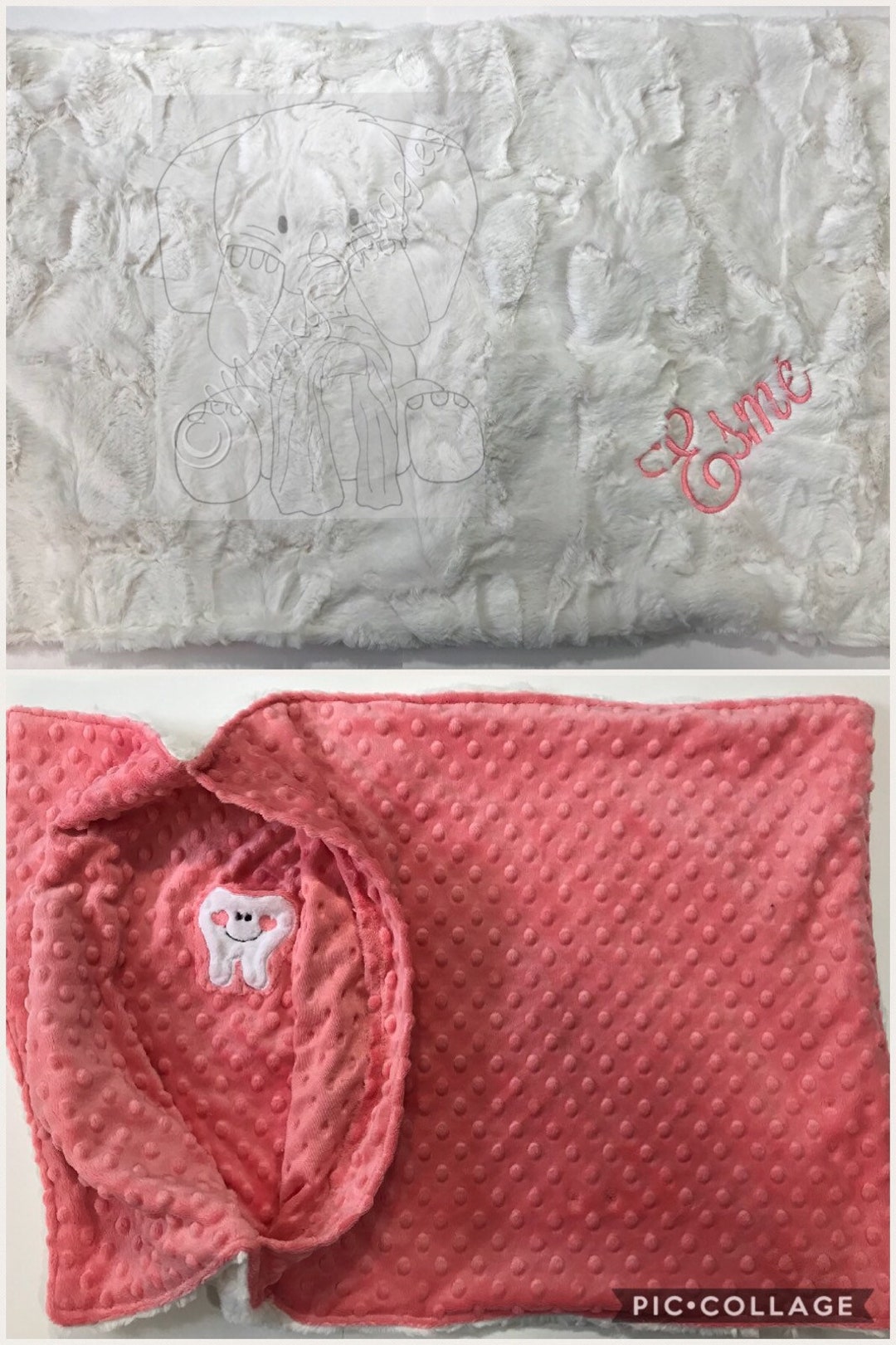 Personalized Minky Pillow Case,tooth Fairy,enveope Pillow Case,unique