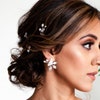 IYOU Perle Braut Haarkamm Gold – Blume & Blatt Haarschmuck Für Hochzeit, 13x8 Cm | Handgefertigter Kamm Für Braut & Brautjungfer