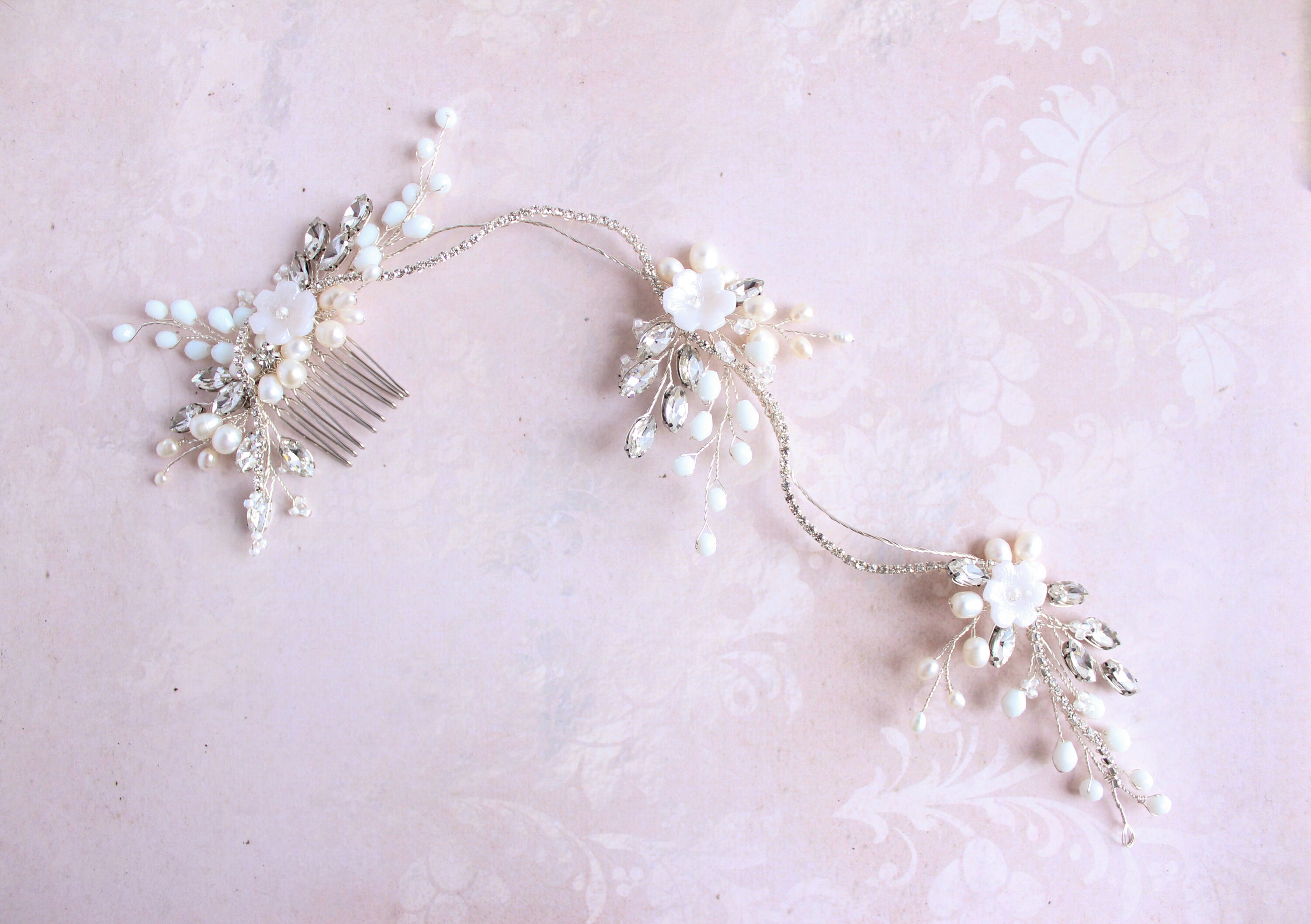 Bridal Coil Accessories Hair Band Handmade