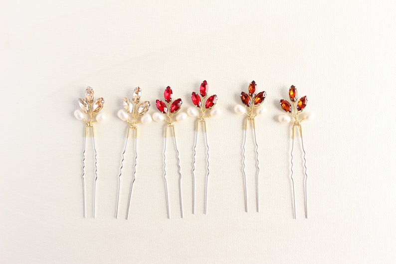 Blue Bridal Hair Pins Small Wedding Hair Pins Petite Blue Hair Etsy