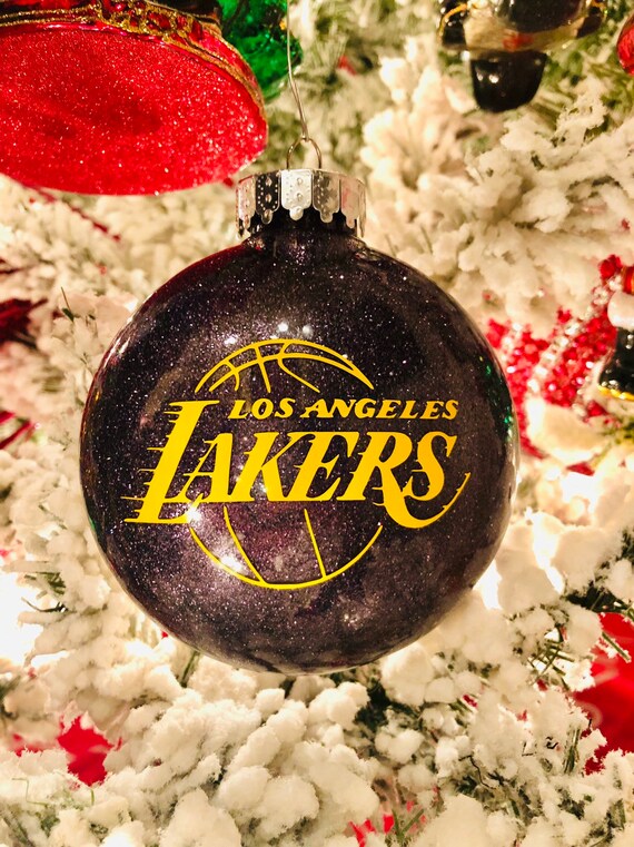 Los Angeles Lakers Inspired Christmas Ornament Lakers Etsy