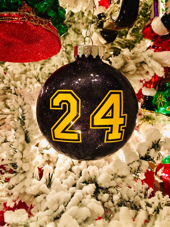 Los Angeles Lakers Inspired Christmas Ornament Lakers Etsy
