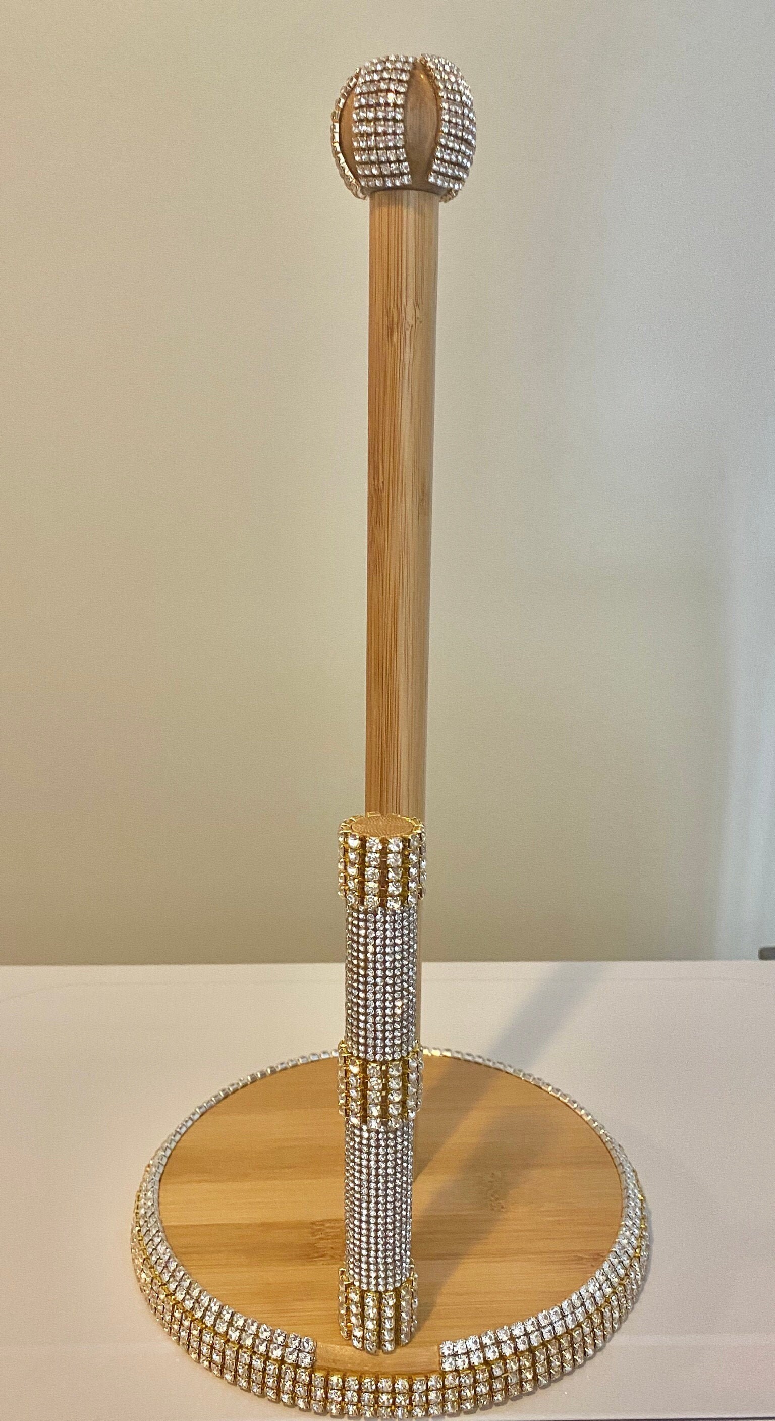 Rhinestone Crystal Paper Towel Holder With Napkin Holder Etsy