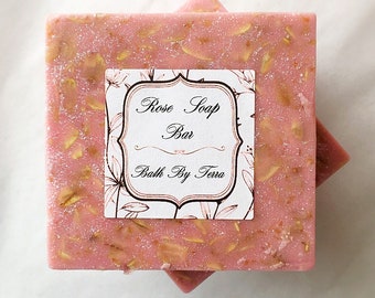 Oatmeal Soap Bar \ Rose Shimmer Soap