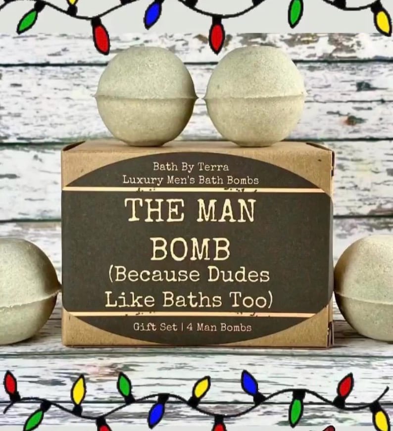 Regalo para él: Bombas de baño (Set de 4 bombas para hombre, aroma a sándalo) imagen 13