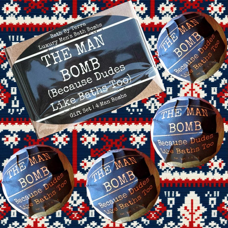 Regalo para él: Bombas de baño (Set de 4 bombas para hombre, aroma a sándalo) imagen 16