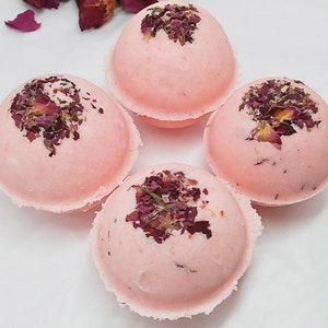 Rose Bath Bomb Gift Set / Gift For Her / Self Care / Christmas Gift