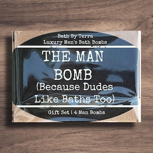 Regalo para él: Bombas de baño (Set de 4 bombas para hombre, aroma a sándalo) imagen 14