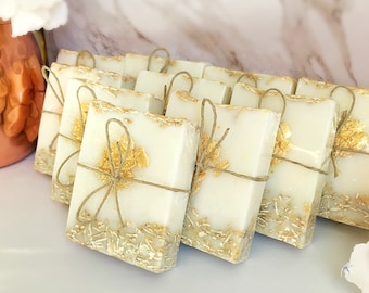 20 Bridal Shower Favors / Soap Favors / Gold Wedding Decor